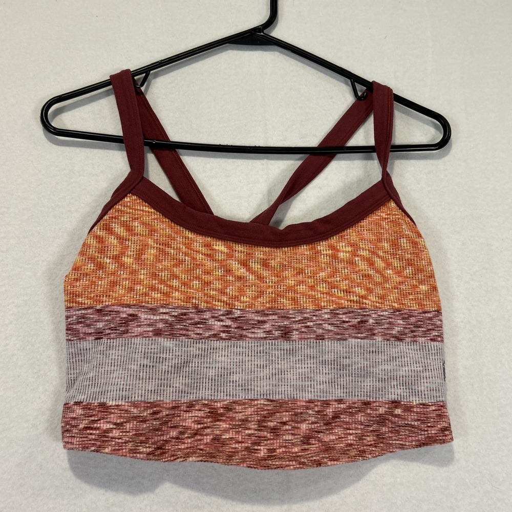 Free People All Clear Cami Space Dye XL Electric Sunset Top Workout Stretch